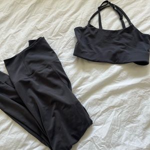 Girlfriend collective matching set— XS navy blue
